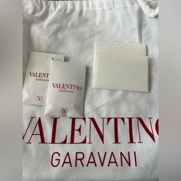 NWT VALENTINO Sage Green Quilted Rockstud Spike Chain Clutch Boutique - Picture 8 of 9